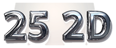 25 2d logo